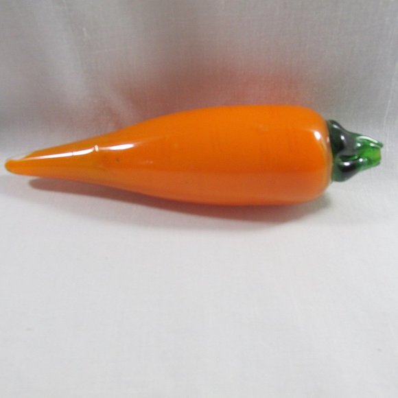 4 Glass Fruit 2 Apples Carrot Tomato Stage Kitchen Home Display Decor - Picture 4 of 9